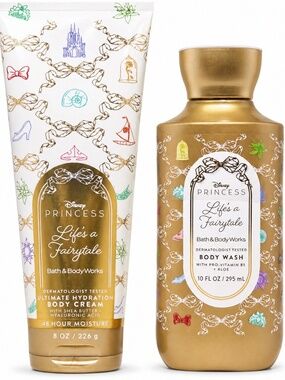 NWT Bath & Body Works Disney Princess Life’s a Fairytale Body Cream Wash Set